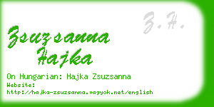 zsuzsanna hajka business card